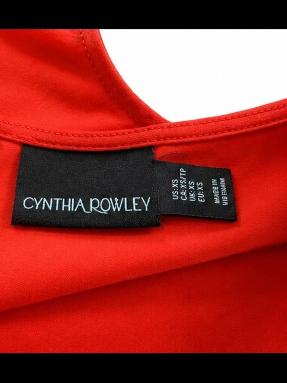 Cynthia Rowley Red Scoop-Neck Skater Dress - Picture 4 of 4